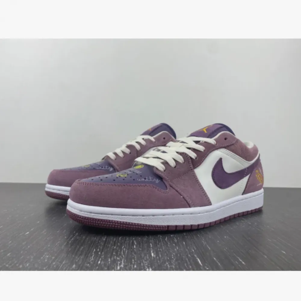 Air Jordan 1 Low ‘Unity’ Purple Smoke/Sail-Purple  DR8057-500