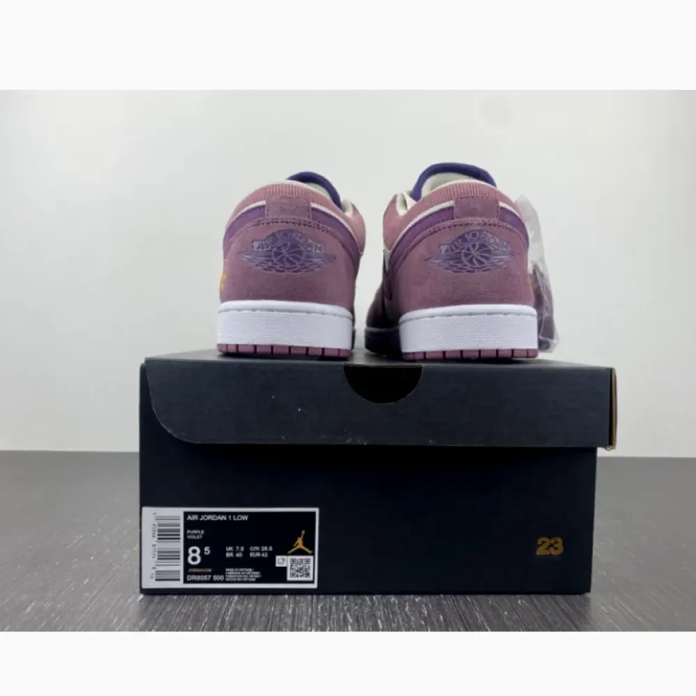 Air Jordan 1 Low ‘Unity’ Purple Smoke/Sail-Purple  DR8057-500