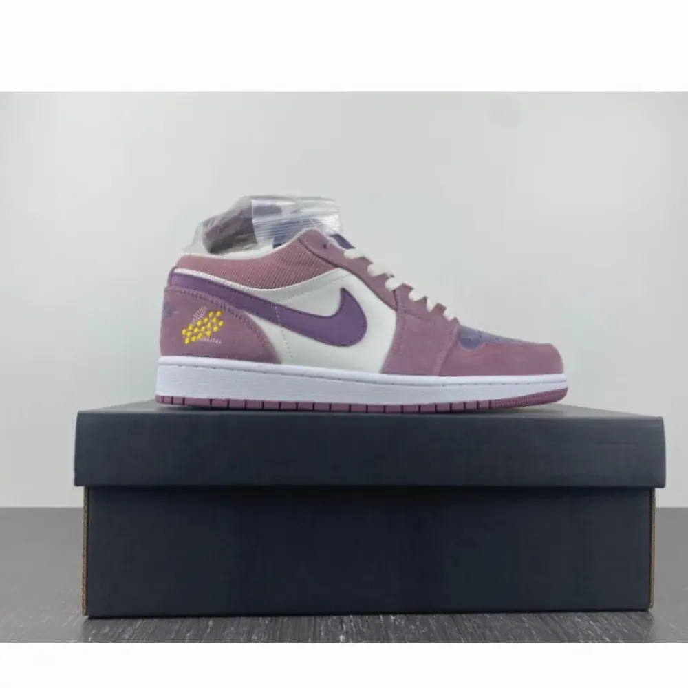 Air Jordan 1 Low ‘Unity’ Purple Smoke/Sail-Purple  DR8057-500