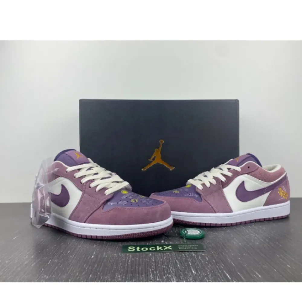 Air Jordan 1 Low ‘Unity’ Purple Smoke/Sail-Purple  DR8057-500