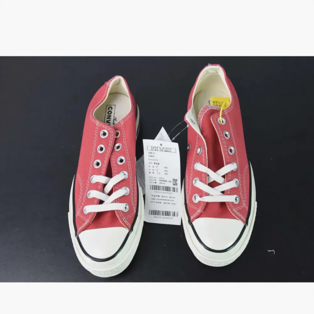 Converse Chuck 70 Low Vintage Canvas Rhubarb Pie/Egret/Black  A02767C