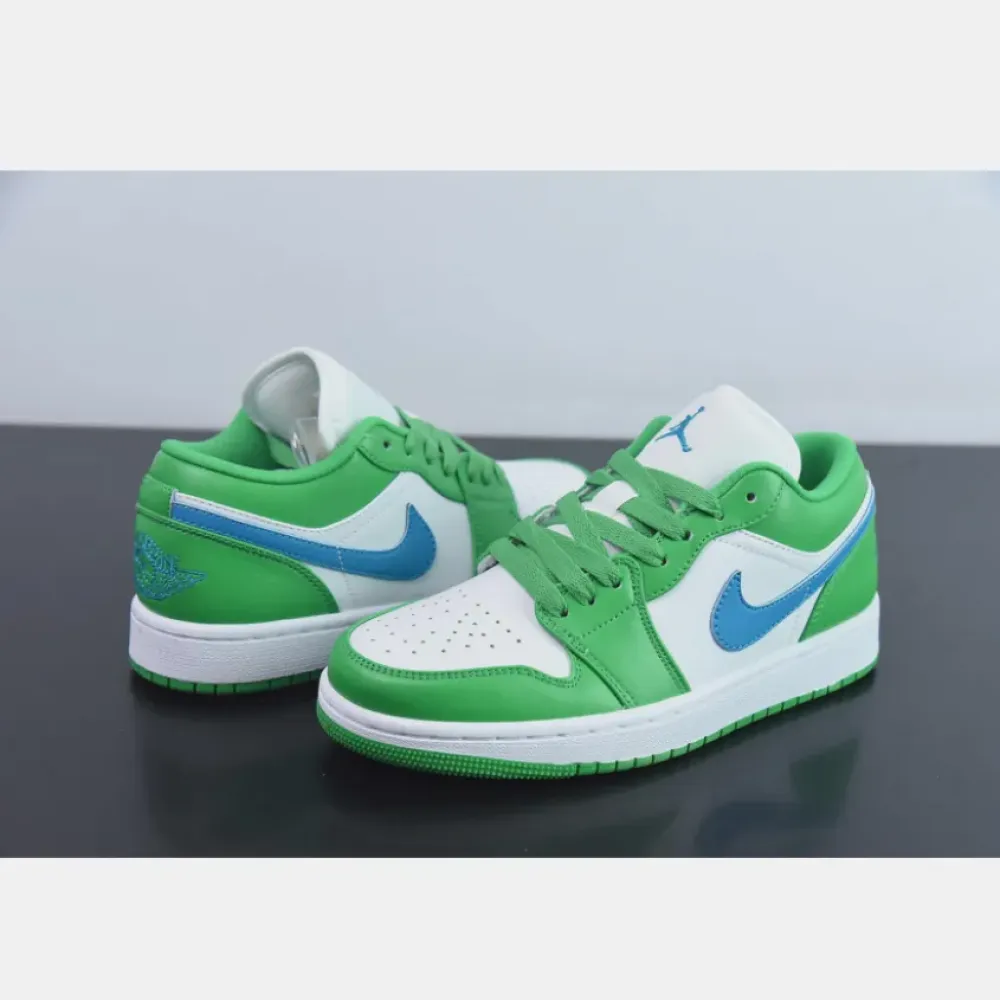 Air Jordan 1 Low Lucky Green/Aquatone/White  DC0774-304