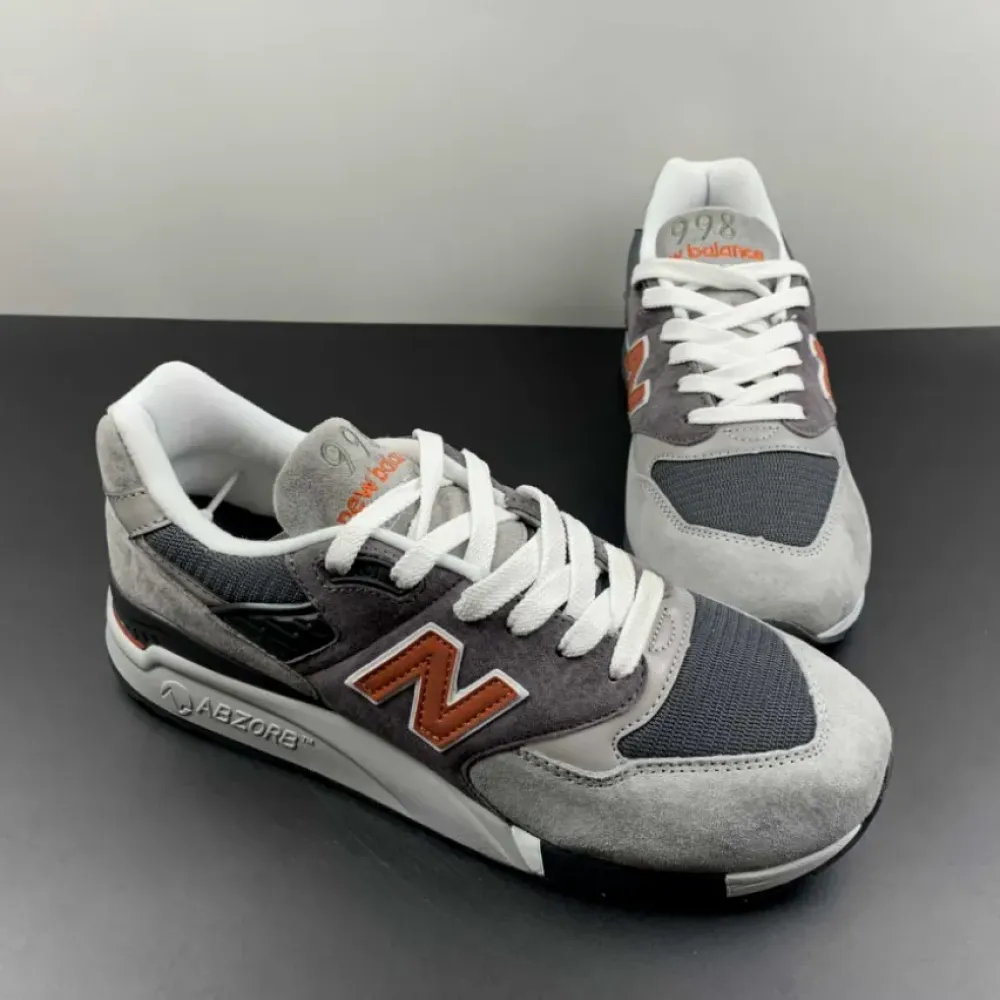 New Balance  Grey/Orange M998GGO