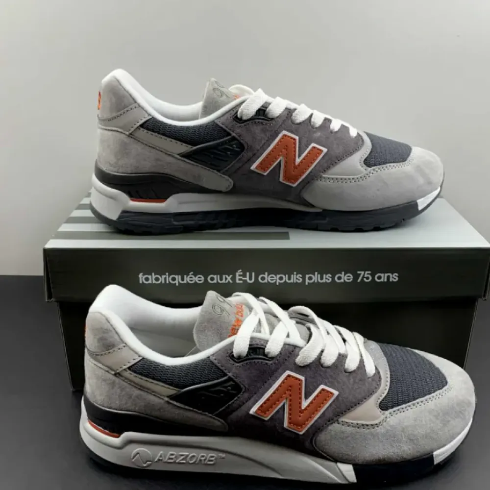 New Balance  Grey/Orange M998GGO