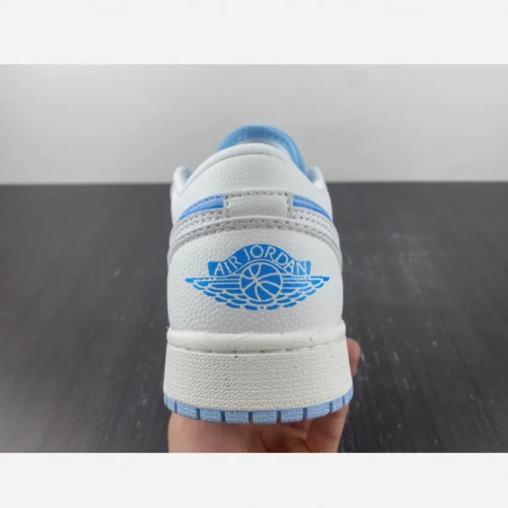 Air Jordan 1 Low Sail/Dark Powder Blue-Ice Blue  DV1299-104