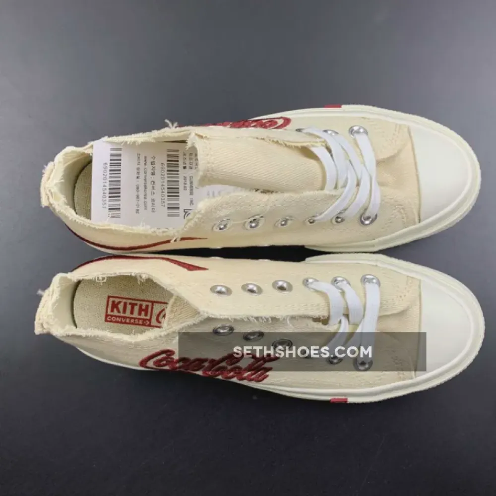 Kith x Coca Cola x Chuck 70 Low ‘Parchment’  169837C