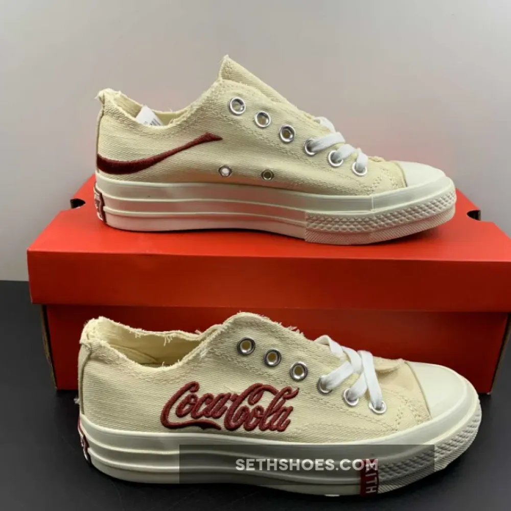 Kith x Coca Cola x Chuck 70 Low ‘Parchment’  169837C