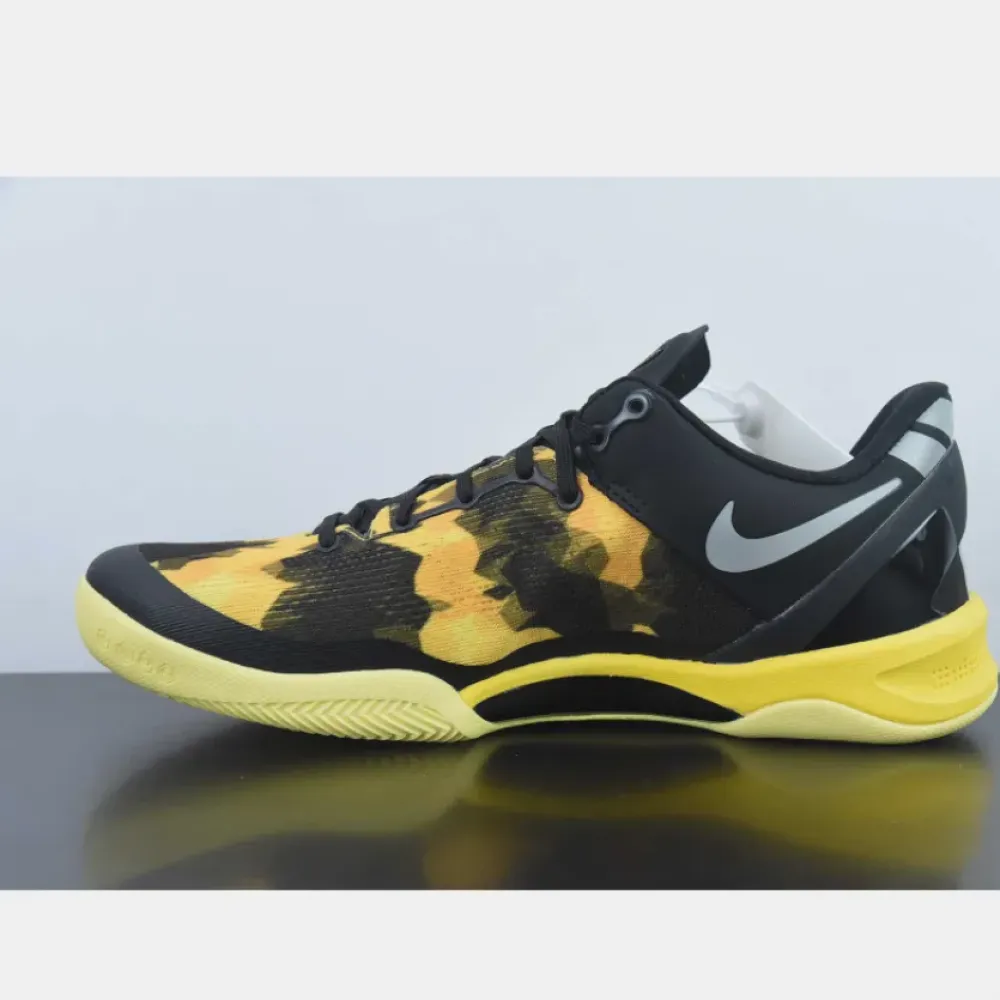 Nike Kobe 8 System Black/Strata Gray-Vivid Sulphur-Electric Yellow