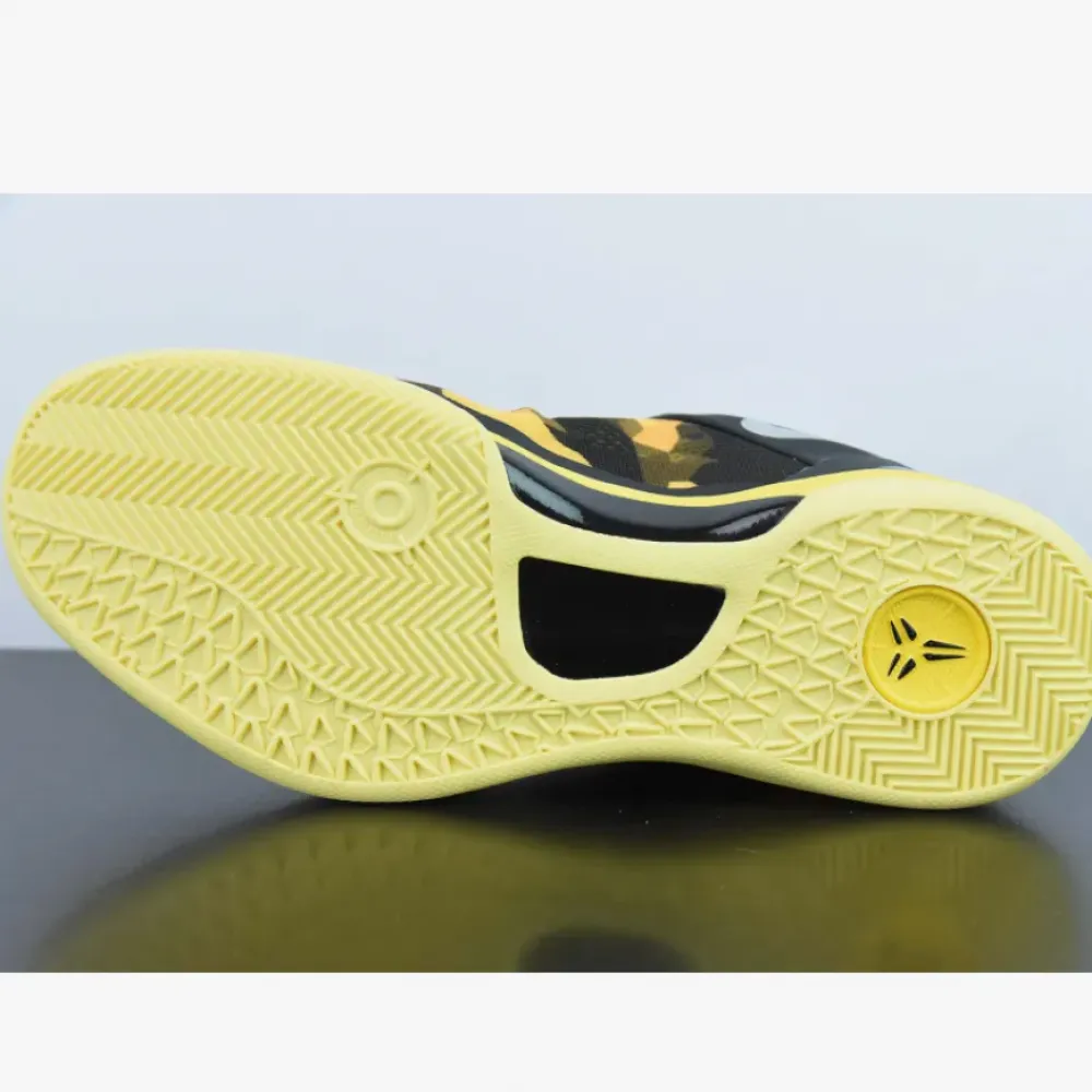 Nike Kobe 8 System Black/Strata Gray-Vivid Sulphur-Electric Yellow