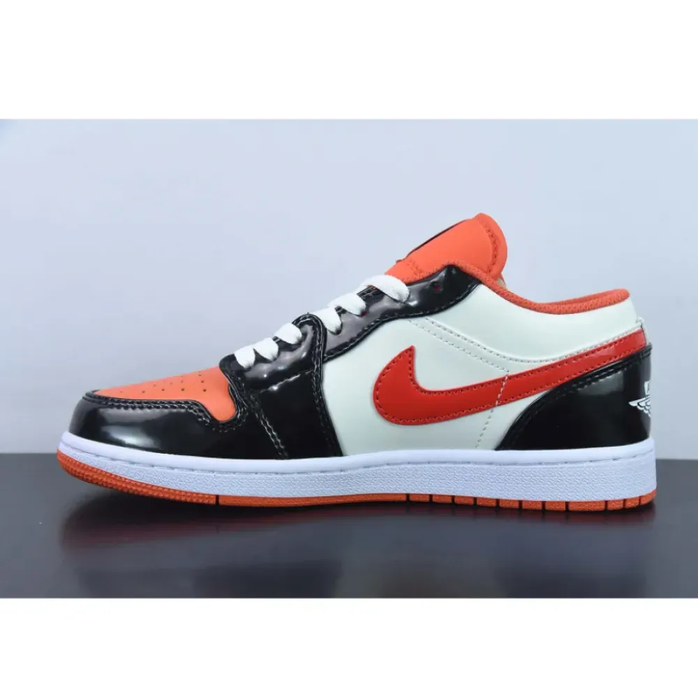 Air Jordan 1 Low “Halloween” Team Orange/Black-Sail-Iron Grey  DV1335-800