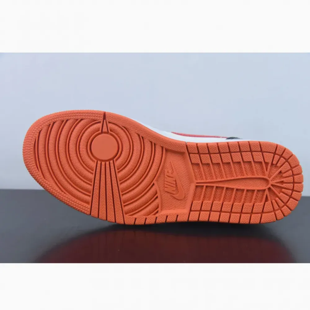 Air Jordan 1 Low “Halloween” Team Orange/Black-Sail-Iron Grey  DV1335-800