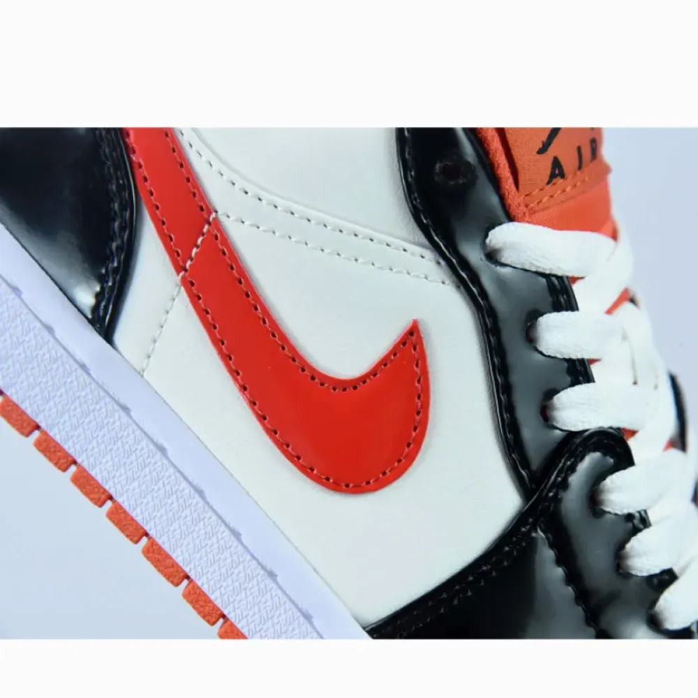 Air Jordan 1 Low “Halloween” Team Orange/Black-Sail-Iron Grey  DV1335-800