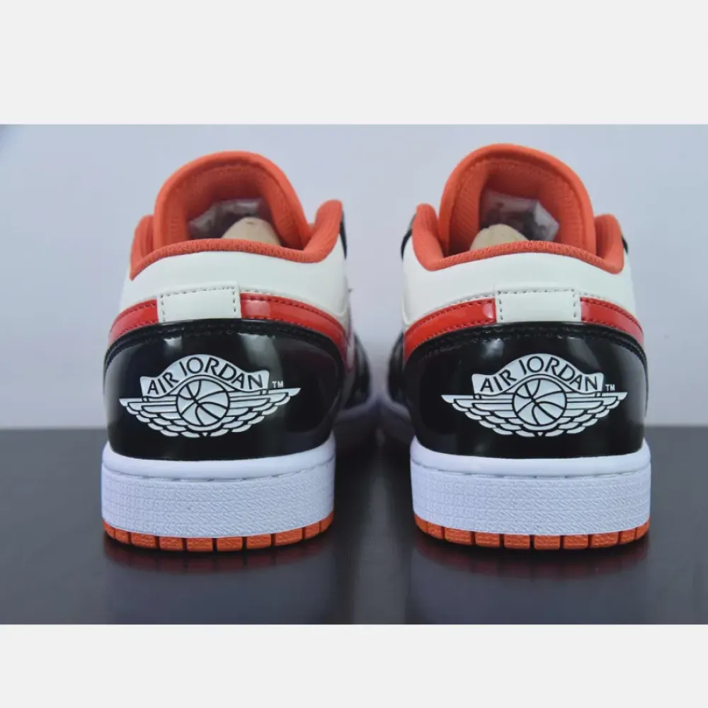 Air Jordan 1 Low “Halloween” Team Orange/Black-Sail-Iron Grey  DV1335-800