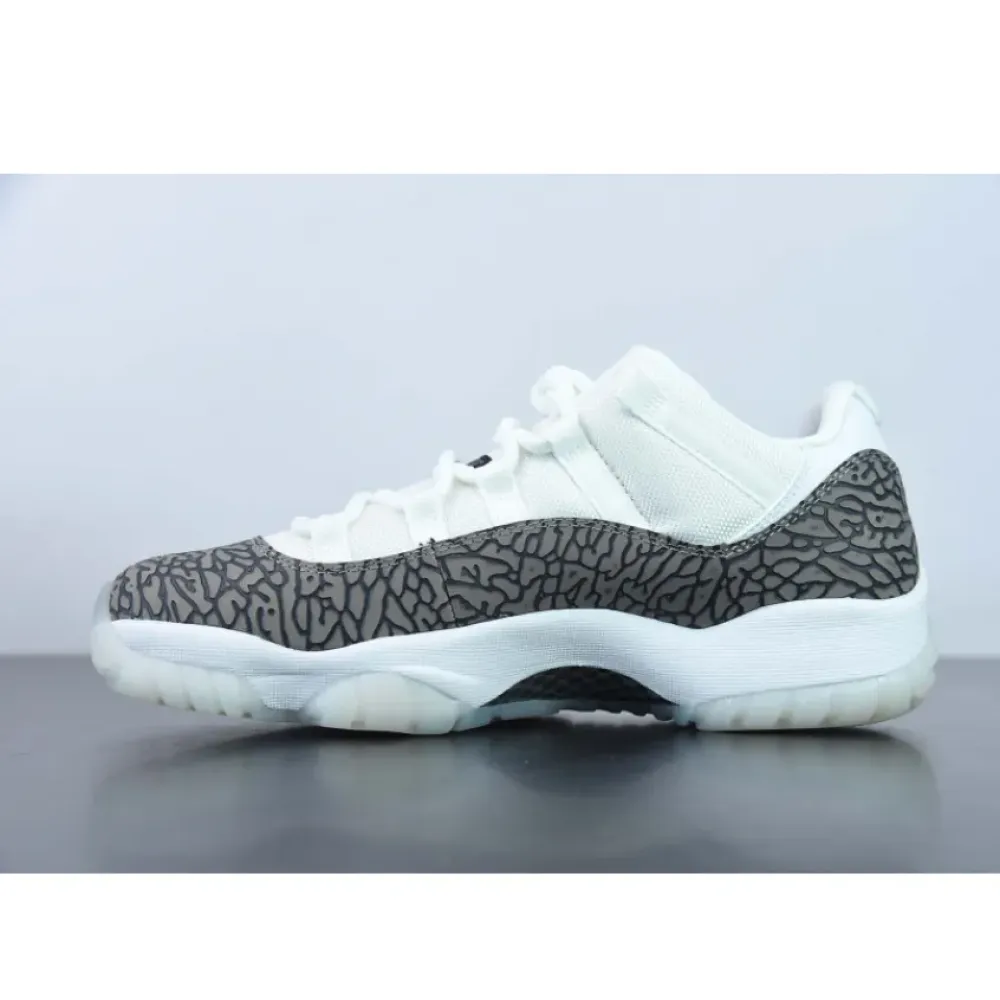 Air Jordan 11 Low White/University Blue-Cement Grey  AV2187-140