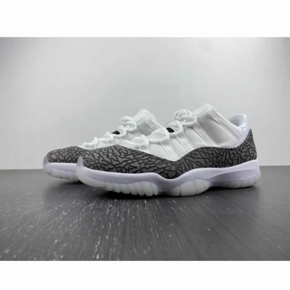 Air Jordan 11 Low White/University Blue-Cement Grey  AV2187-140