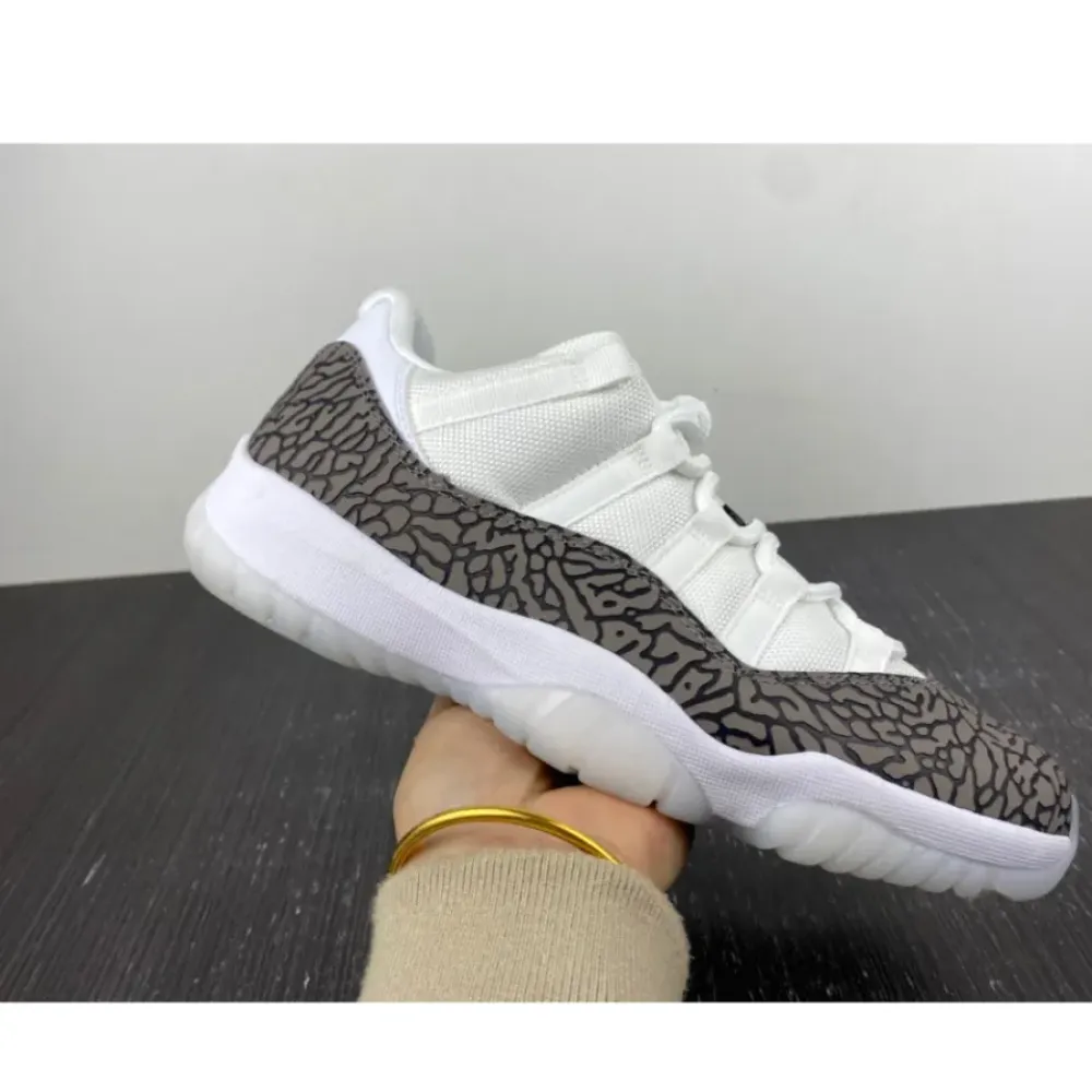 Air Jordan 11 Low White/University Blue-Cement Grey  AV2187-140