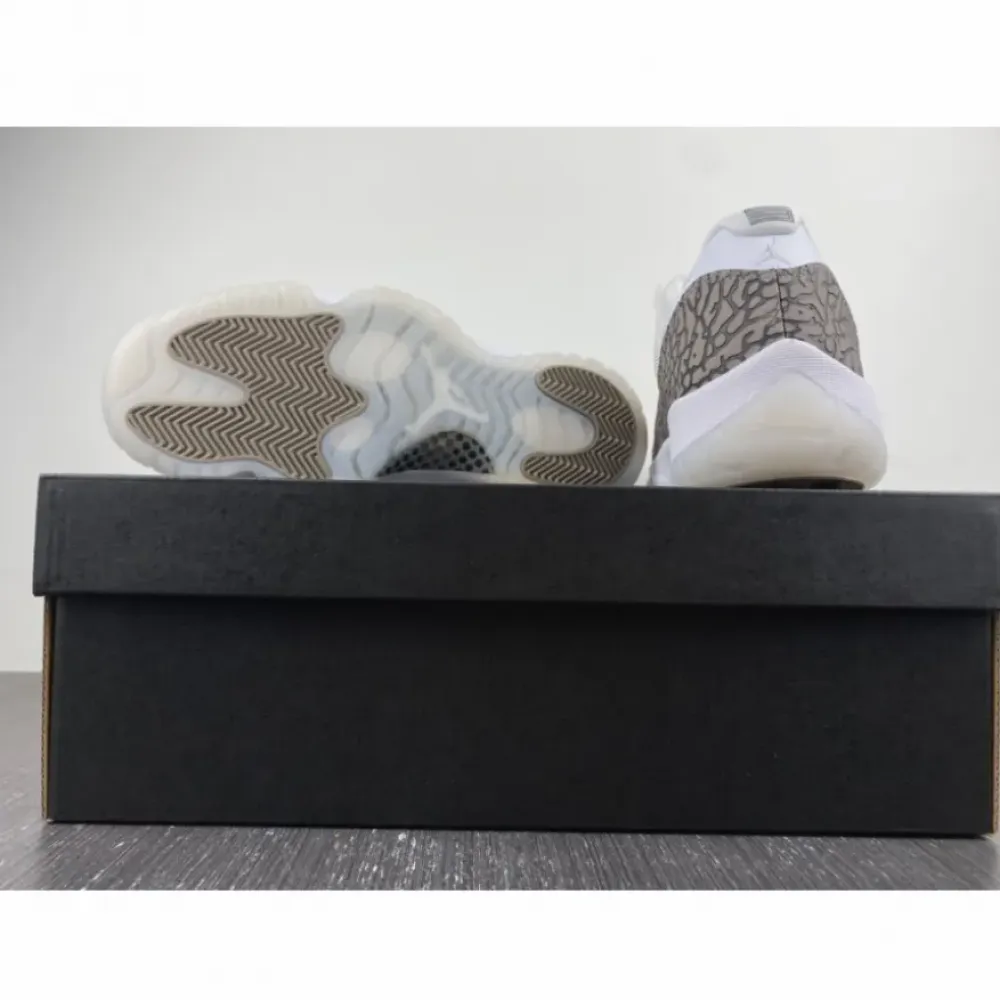 Air Jordan 11 Low White/University Blue-Cement Grey  AV2187-140