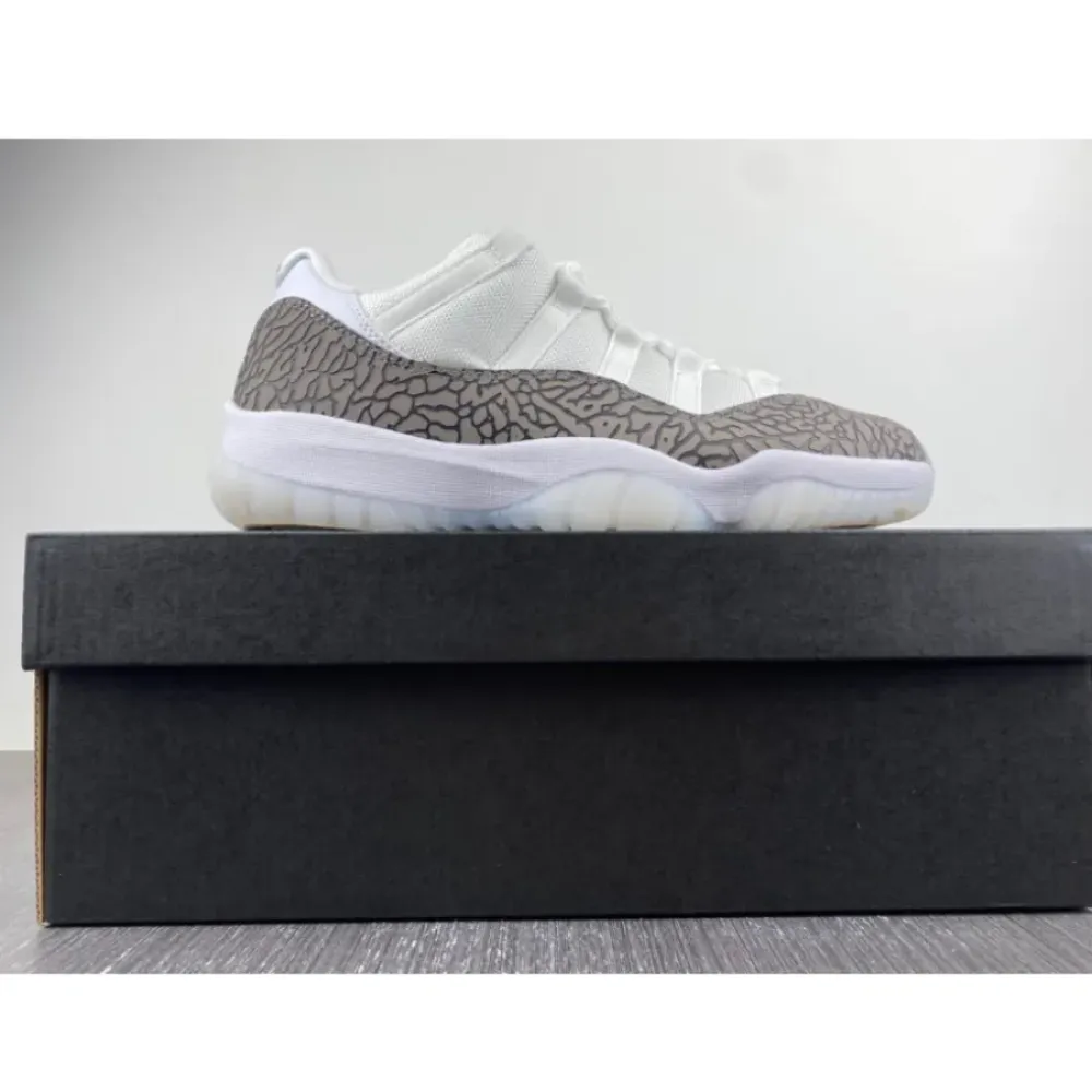 Air Jordan 11 Low White/University Blue-Cement Grey  AV2187-140