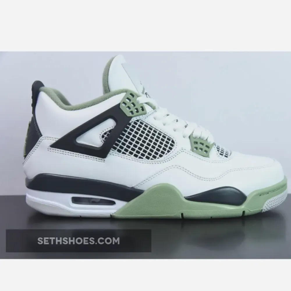 Air Jordan 4 Seafoam/White/Black/Neutral Grey  AQ9129-103