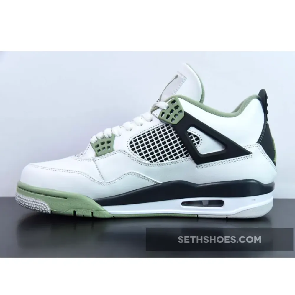 Air Jordan 4 Seafoam/White/Black/Neutral Grey  AQ9129-103