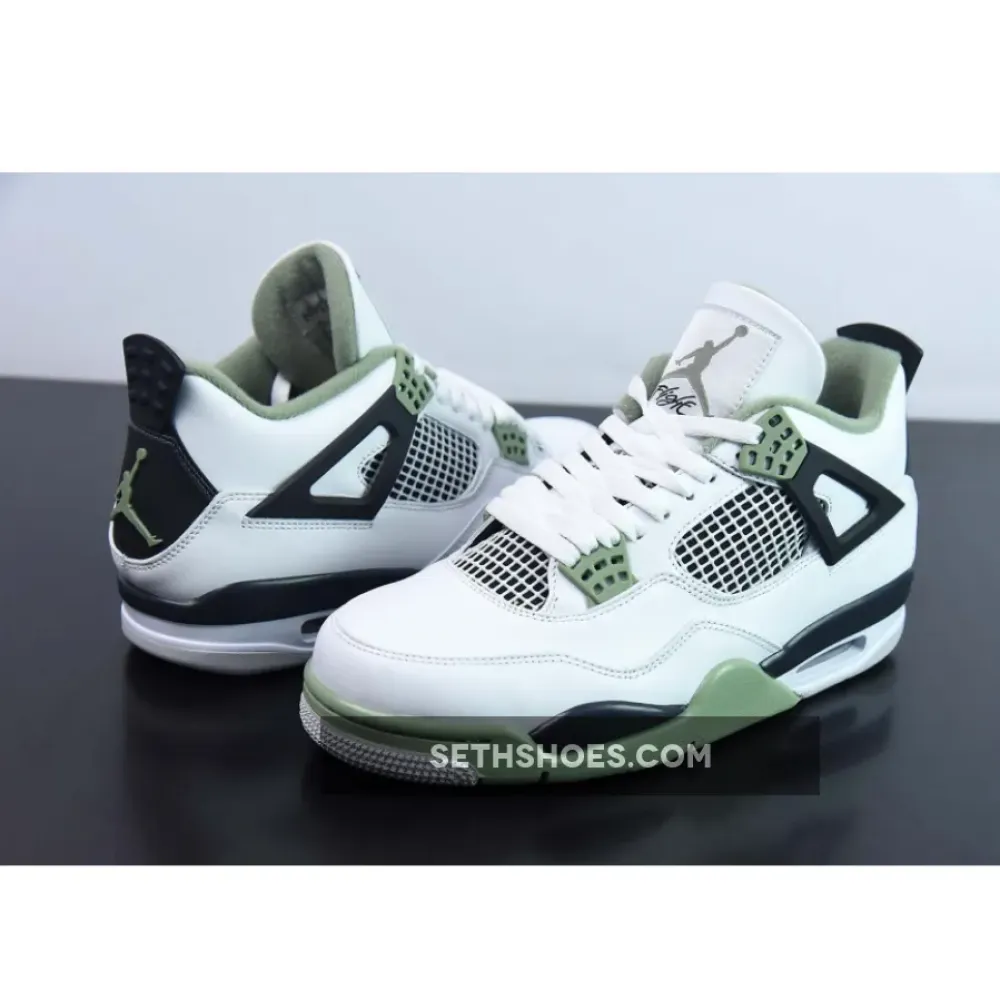 Air Jordan 4 Seafoam/White/Black/Neutral Grey  AQ9129-103