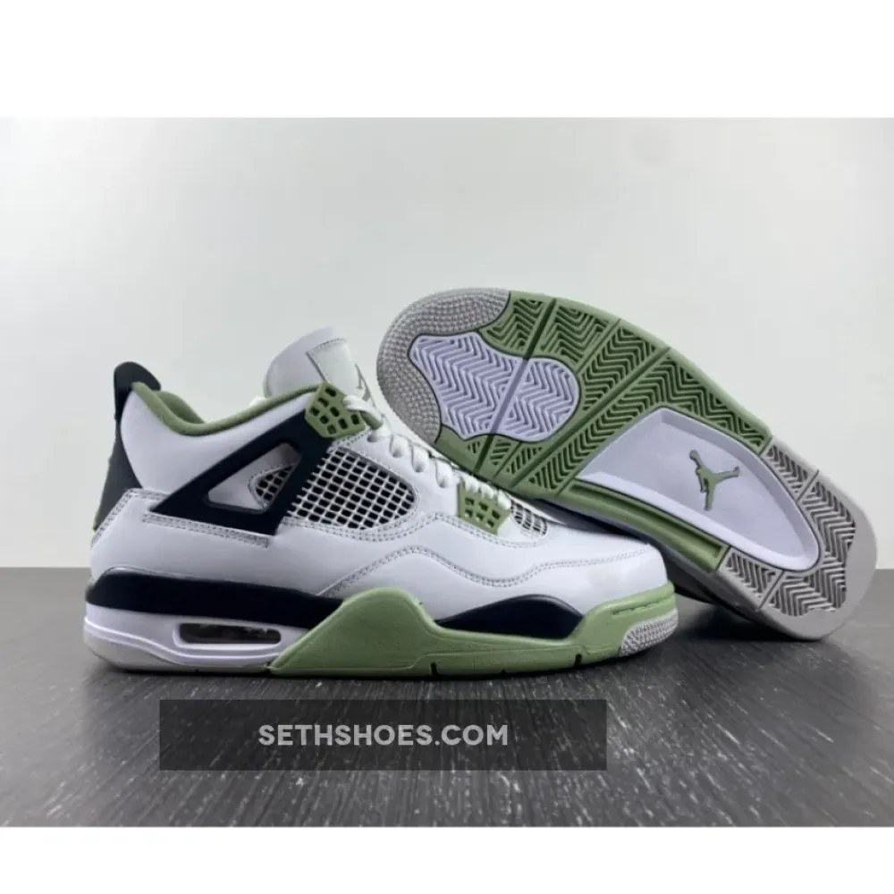 Air Jordan 4 Seafoam/White/Black/Neutral Grey  AQ9129-103