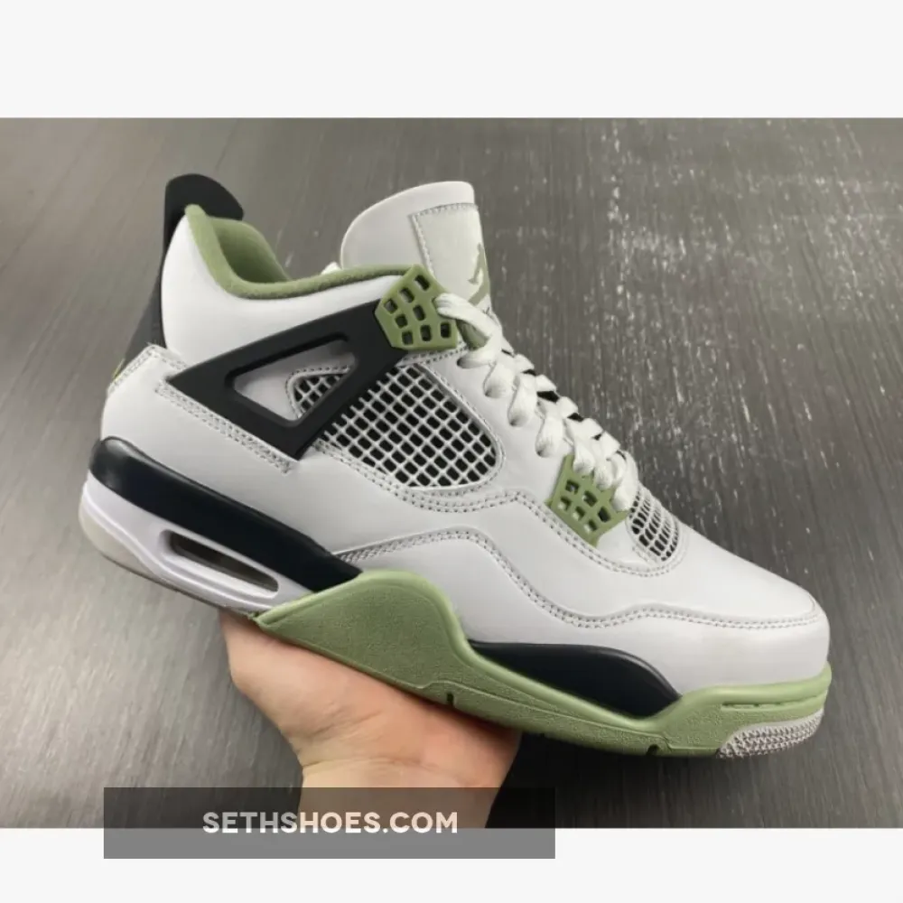 Air Jordan 4 Seafoam/White/Black/Neutral Grey  AQ9129-103