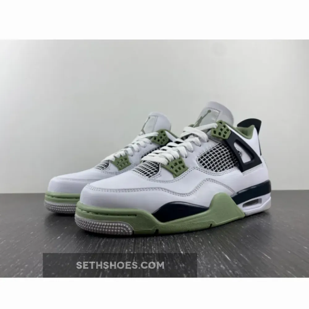 Air Jordan 4 Seafoam/White/Black/Neutral Grey  AQ9129-103