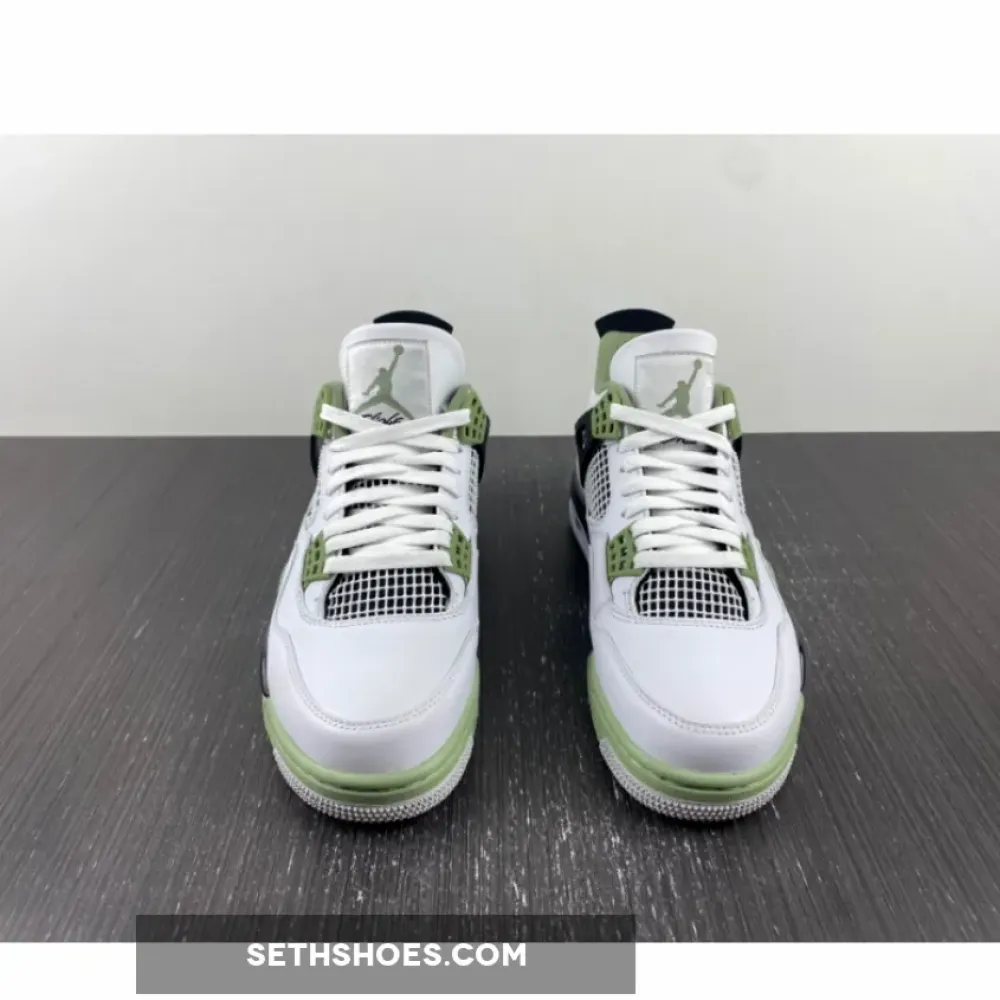 Air Jordan 4 Seafoam/White/Black/Neutral Grey  AQ9129-103