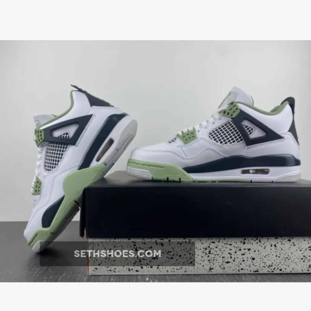 Air Jordan 4 Seafoam/White/Black/Neutral Grey  AQ9129-103