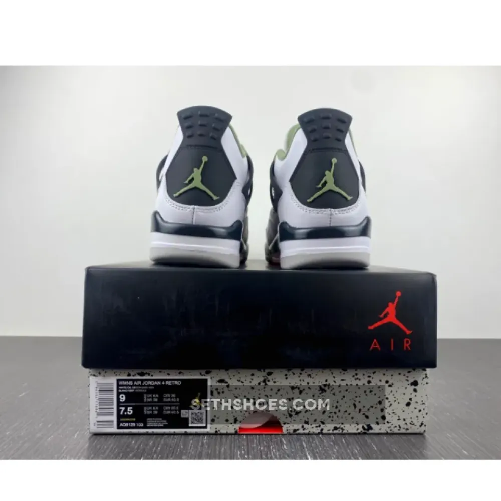 Air Jordan 4 Seafoam/White/Black/Neutral Grey  AQ9129-103