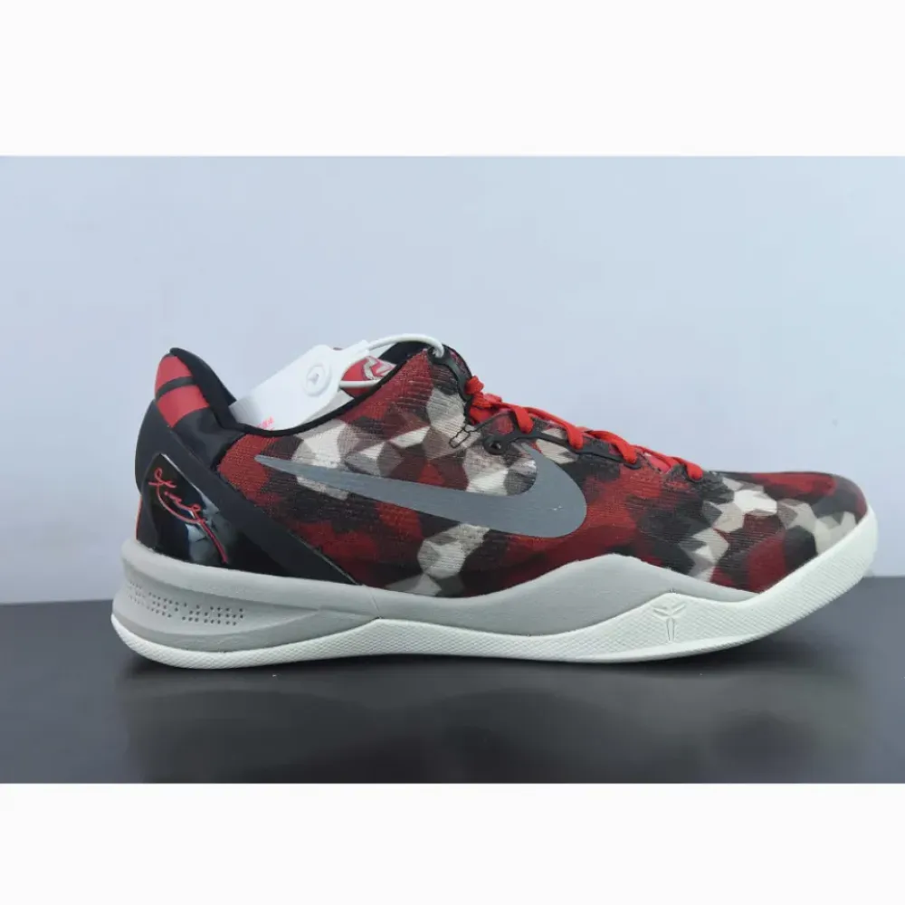 Nike Kobe 8 System ‘Milk Snake’ University Red/Sail-Peal Grey  555035-601