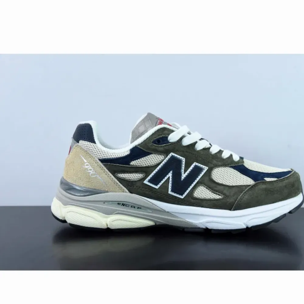 New Balance 990v3 Olive Navy Grey  M990TO3