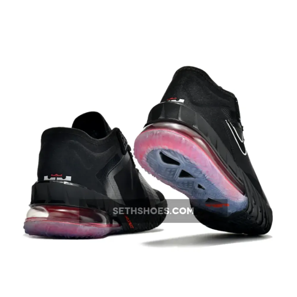 Nike LeBron 18 Low Black/White-University Red CV7562-001