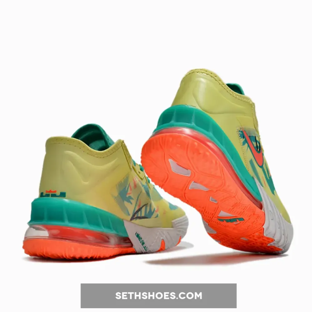 Nike LeBron 18 Low “LeBronold Palmer” White Lime  CV7562-300