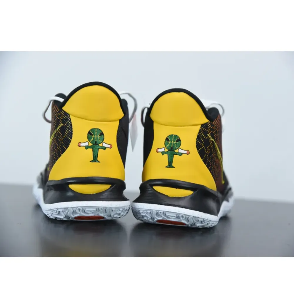 Nike Kyrie 7 “Raygun” Black/University Gold-Team Orange  CQ9327-003