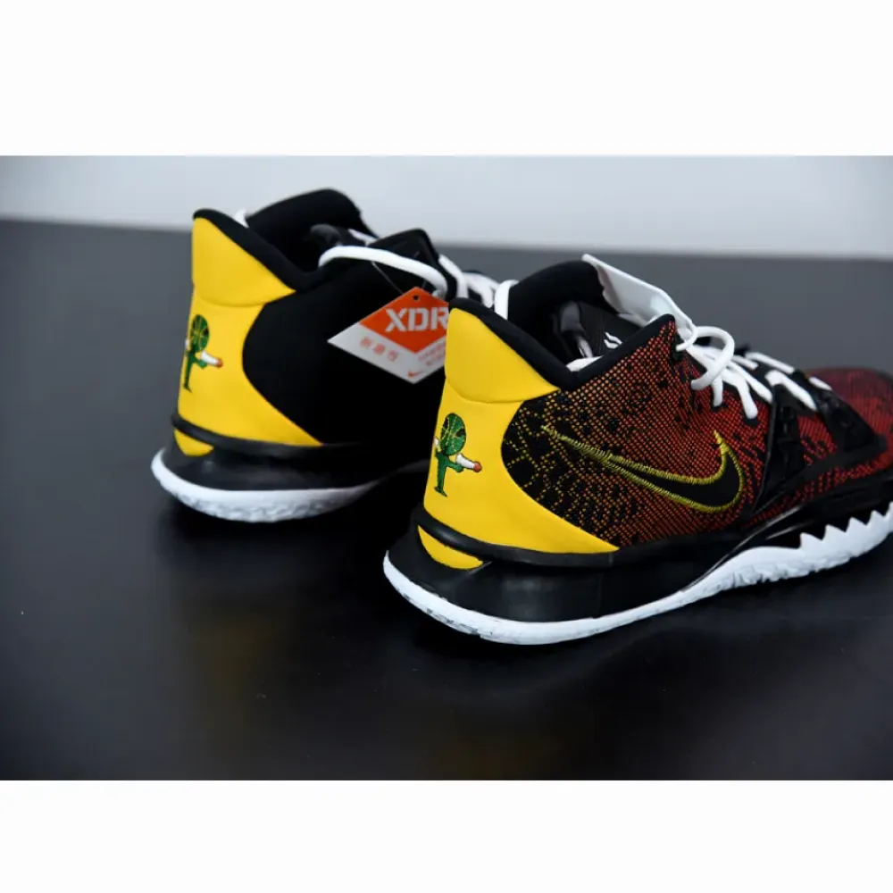 Nike Kyrie 7 “Raygun” Black/University Gold-Team Orange  CQ9327-003