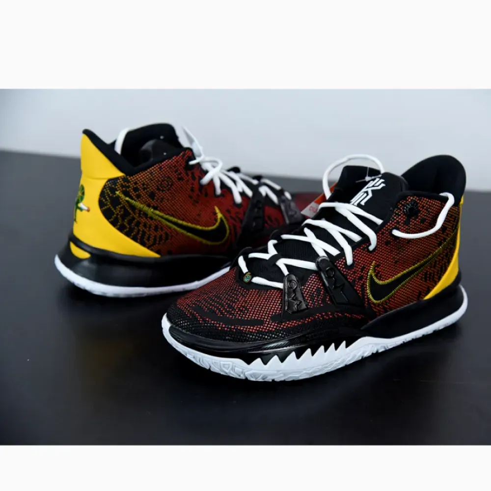 Nike Kyrie 7 “Raygun” Black/University Gold-Team Orange  CQ9327-003