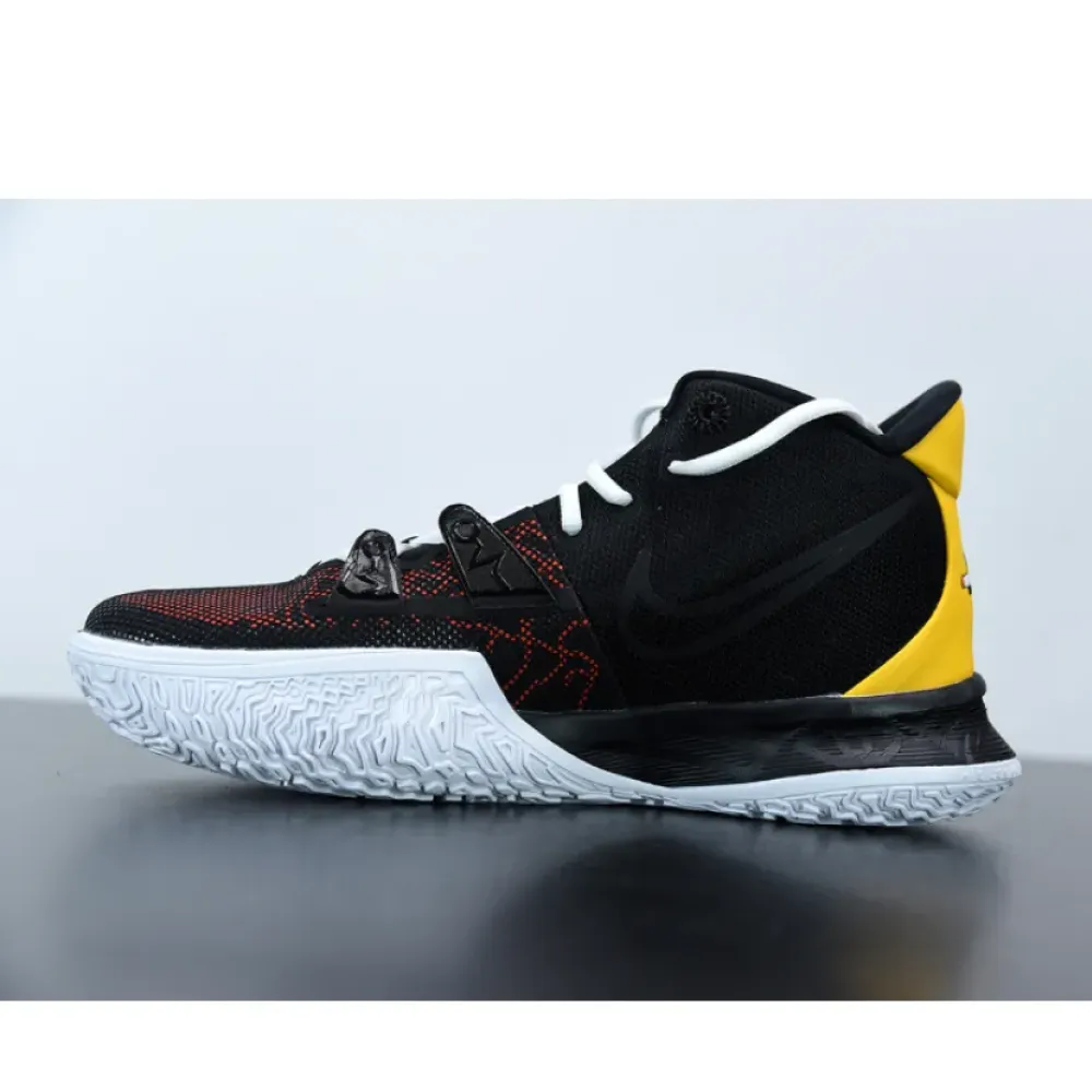 Nike Kyrie 7 “Raygun” Black/University Gold-Team Orange  CQ9327-003