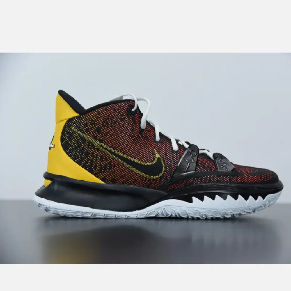 Nike Kyrie 7 “Raygun” Black/University Gold-Team Orange  CQ9327-003