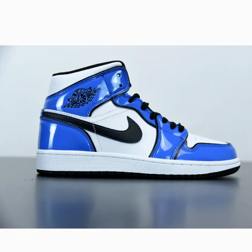 Air Jordan 1 Mid SE Signal Blue/White-Black  DD6834-402