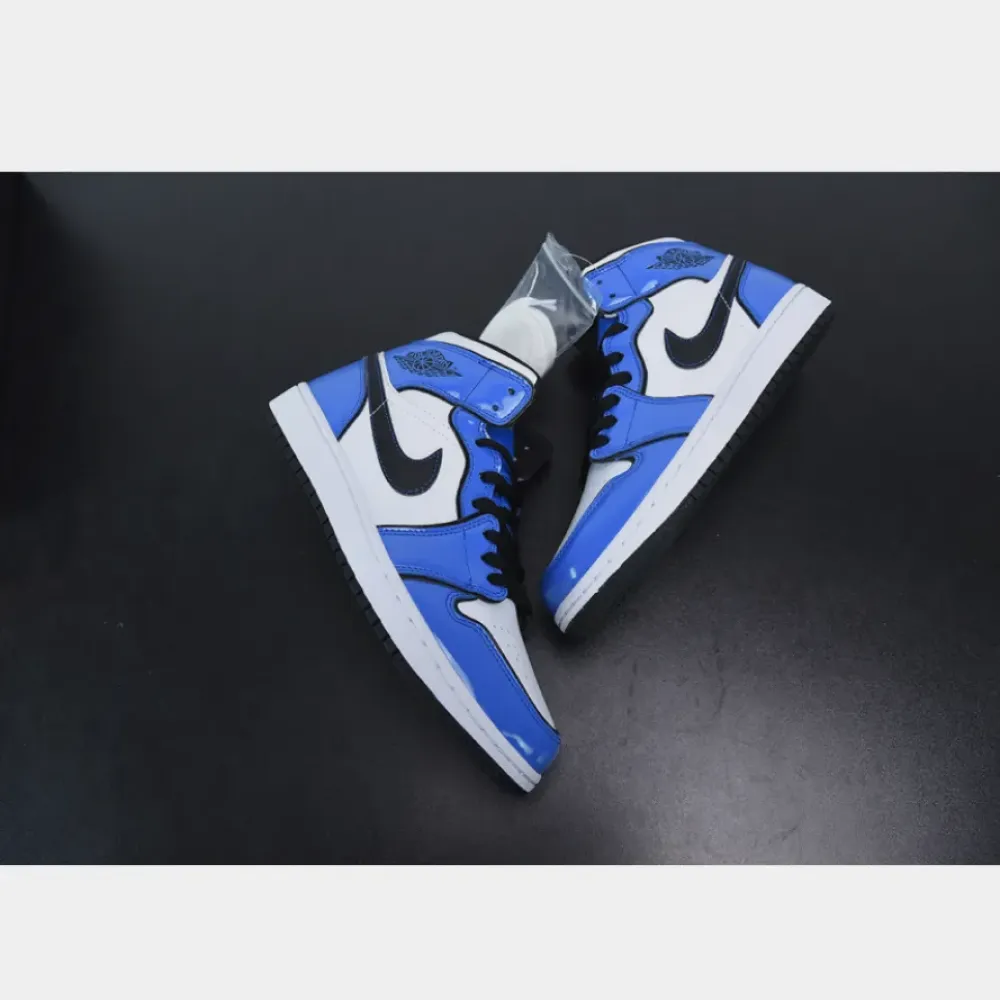 Air Jordan 1 Mid SE Signal Blue/White-Black  DD6834-402