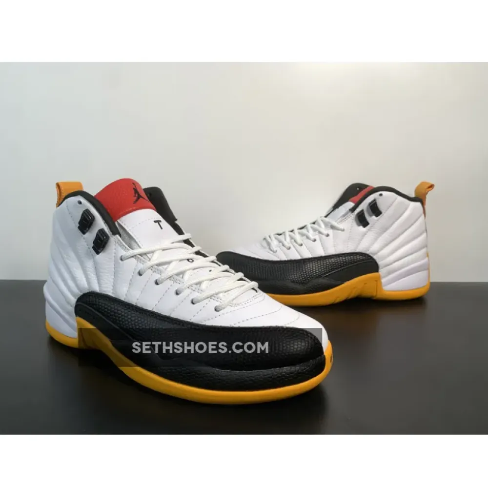 Air Jordan 12 ’25 Years In China’ White/Black-Taxi-Varsity Red  DR8887-100