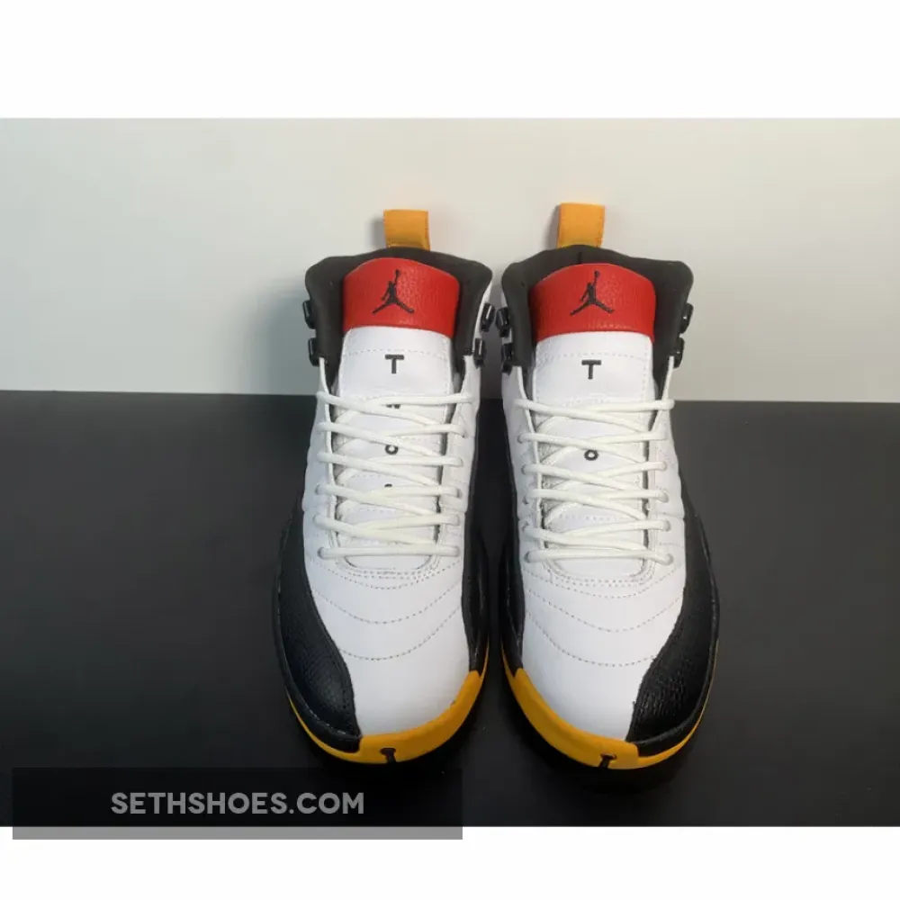 Air Jordan 12 ’25 Years In China’ White/Black-Taxi-Varsity Red  DR8887-100