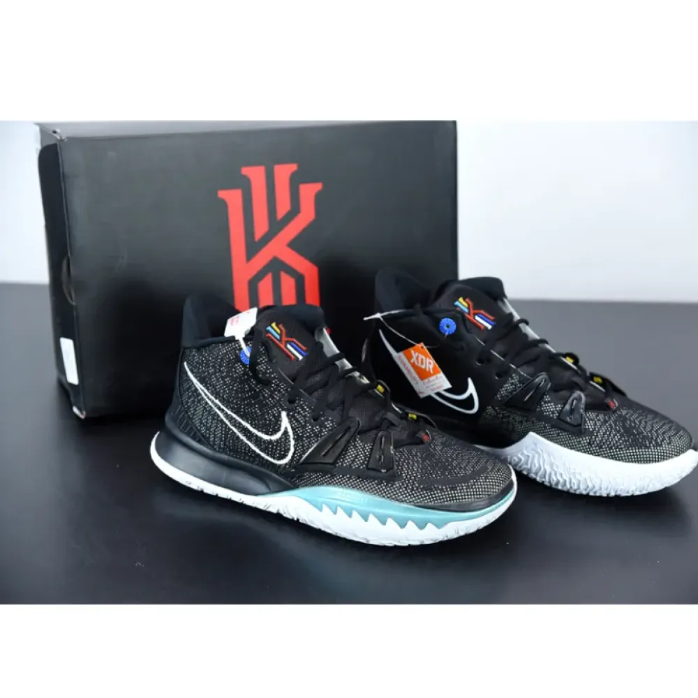 Nike Kyrie 7 Black/White-Off Noir-Chile Red  CQ9326-002