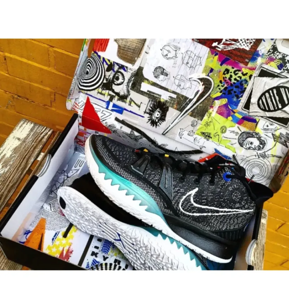 Nike Kyrie 7 Black/White-Off Noir-Chile Red  CQ9326-002