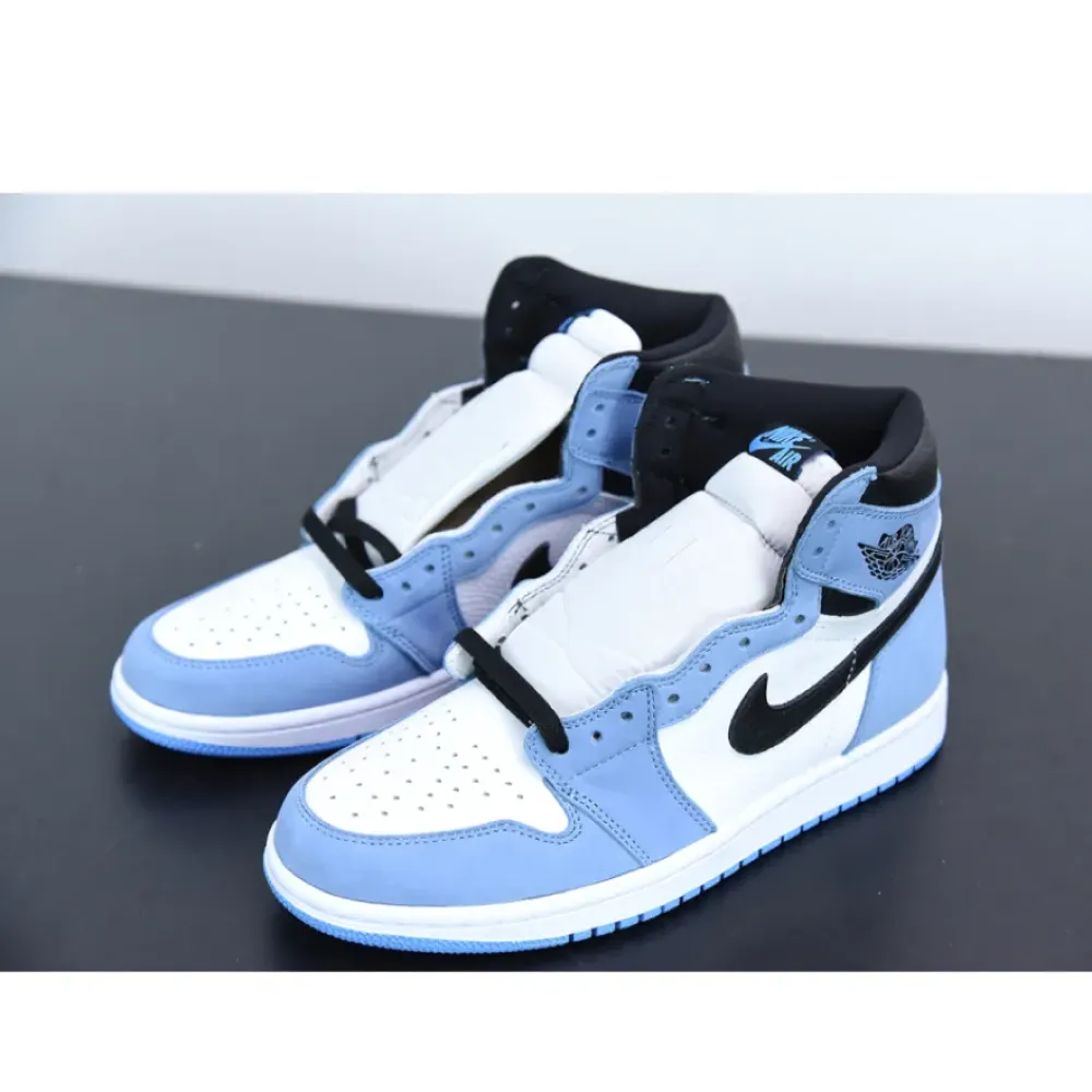 Air Jordan 1 High OG White/University Blue-Black  555088-134