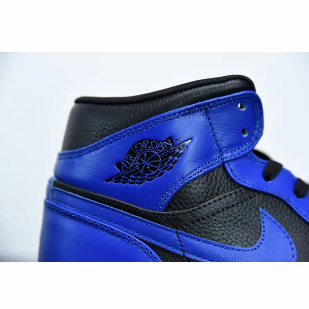Air Jordan 1 Mid Black/Hyper Royal  554724-077