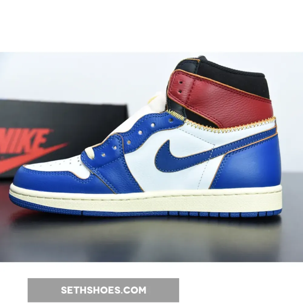 Union x Air Jordan 1 Retro High OG NRG White/Storm Blue-Varsity Red BV1300-146