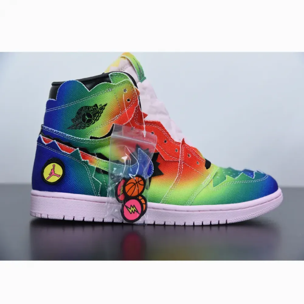 J Balvin x Air Jordan 1 High Multi-Color/Pink Foam DC3481-900
